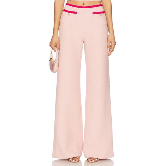 Amanda Uprichard Pants - Amanda Uprichard 'Windsor' Pink Polyester Pants Size XS